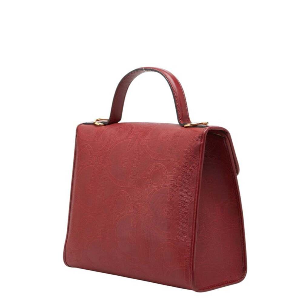 CHRISTIAN DIOR Red Leather Trotter Shoulder Bag - Picture 2 of 15